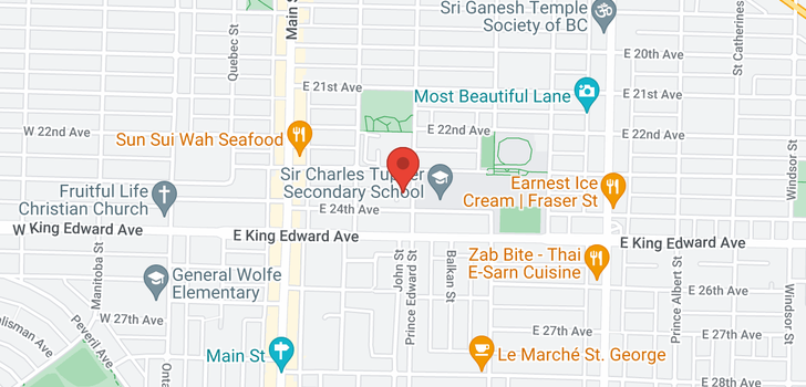map of 3931 PRINCE EDWARD STREET